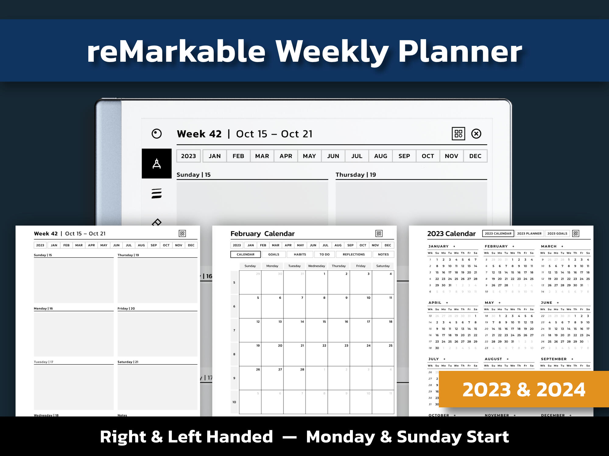 reMarkable Weekly Planner