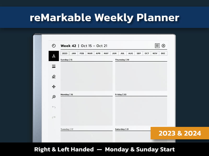 reMarkable Weekly Planner